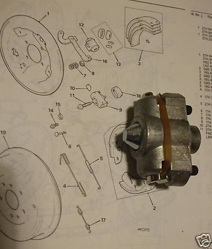 BRAKE ADJUSTER REAR x1 (MG B) Brake Adjuster Adjusters Brakes Braking ...