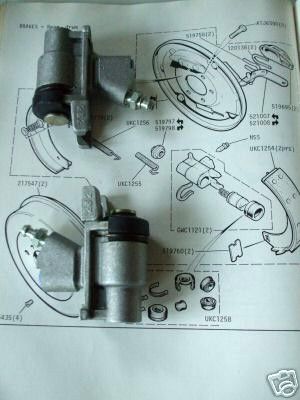 REAR BRAKE WHEEL CYLINDERS x2 (Ford Capri Mk1 Parts) (1300, 1600, 2000 ...