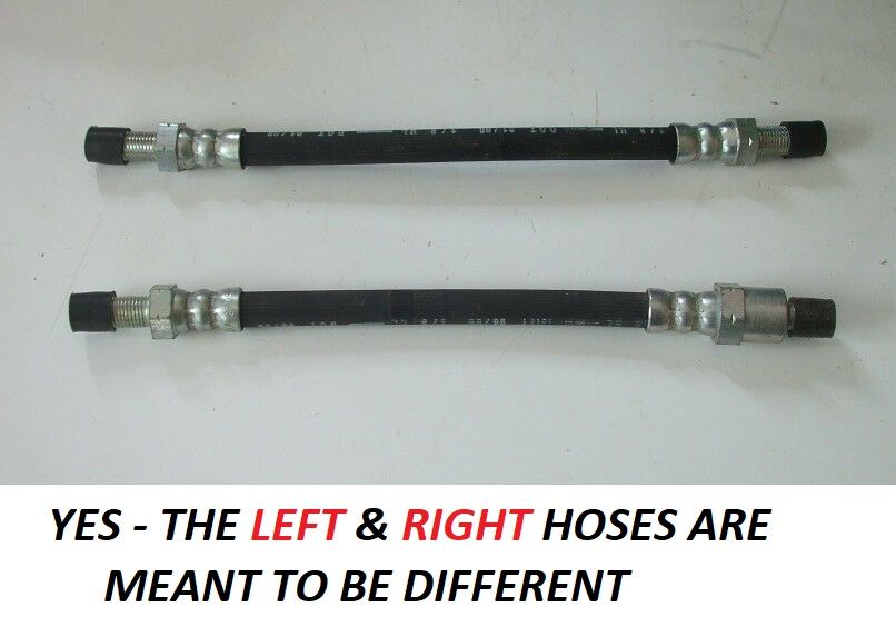 Pair Of Flexible Rear Brake Hoses For Austin Morris Mini 1959-69 | Replaces 13H 302