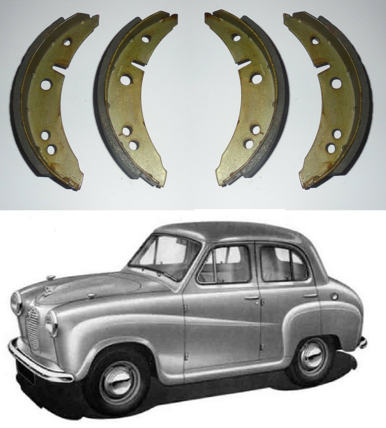 FRONT or REAR BRAKE SHOES SET (Austin A30 A35 Parts) (1952- 68)