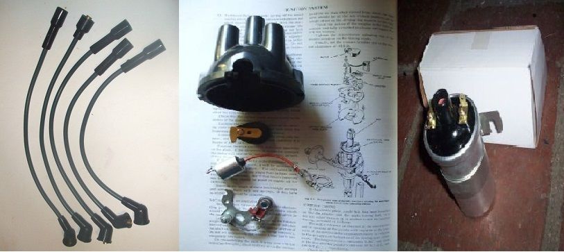 IGNITION KIT (Triumph Herald Parts) (1959- 71) Cap Points Rotor Arm ...