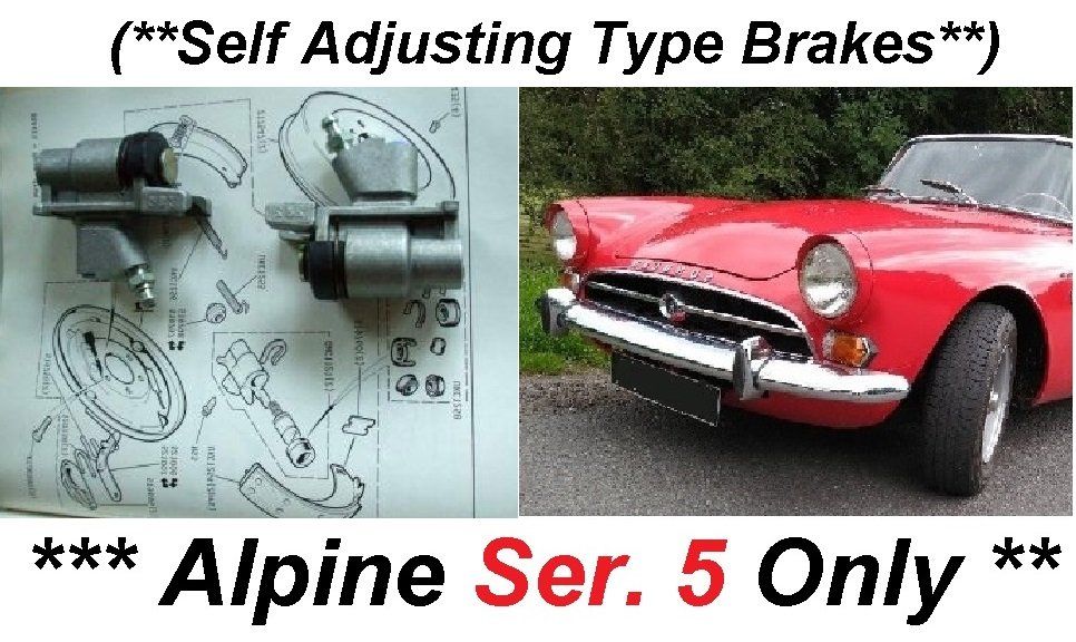 REAR BRAKE WHEEL CYLINDERS x2 (Sunbeam Alpine) (Ser.5) (**From 1965- 68**)