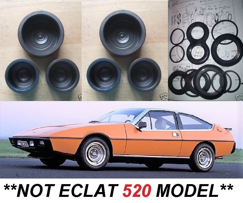 FRONT BRAKE CALIPER PISTONS & SEALS x6 (Lotus Elite & Eclat) (**Not Eclat 520 Model**) (1974- 82)