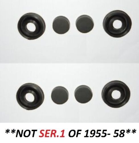 REAR BRAKE WHEEL CYLINDER SEALS REPAIR KITS x2 (Rolls Royce Silver Cloud) (Ser.2 & 3) (**From 1959- 66**)