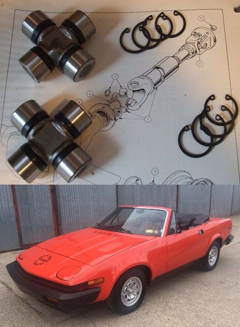 UNIVERSAL JOINTS x2 (Triumph TR7) (1975- 81)