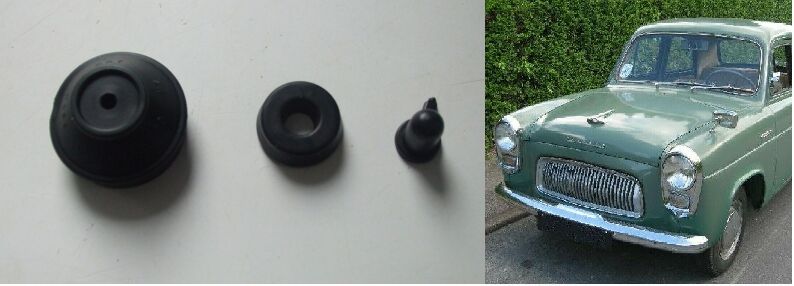 CLUTCH SLAVE CYLINDER REPAIR SEALS KIT (Ford 100e) (Anglia, Prefect & Popular) (1953- 62)