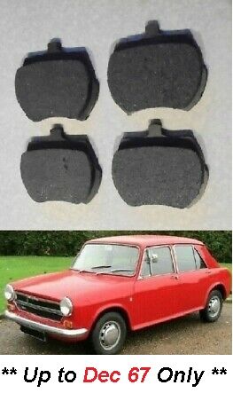 FRONT BRAKE PADS SET (Austin Morris Riley Wolseley) (1100 & 1300) (**1962- Dec 67 Only**)