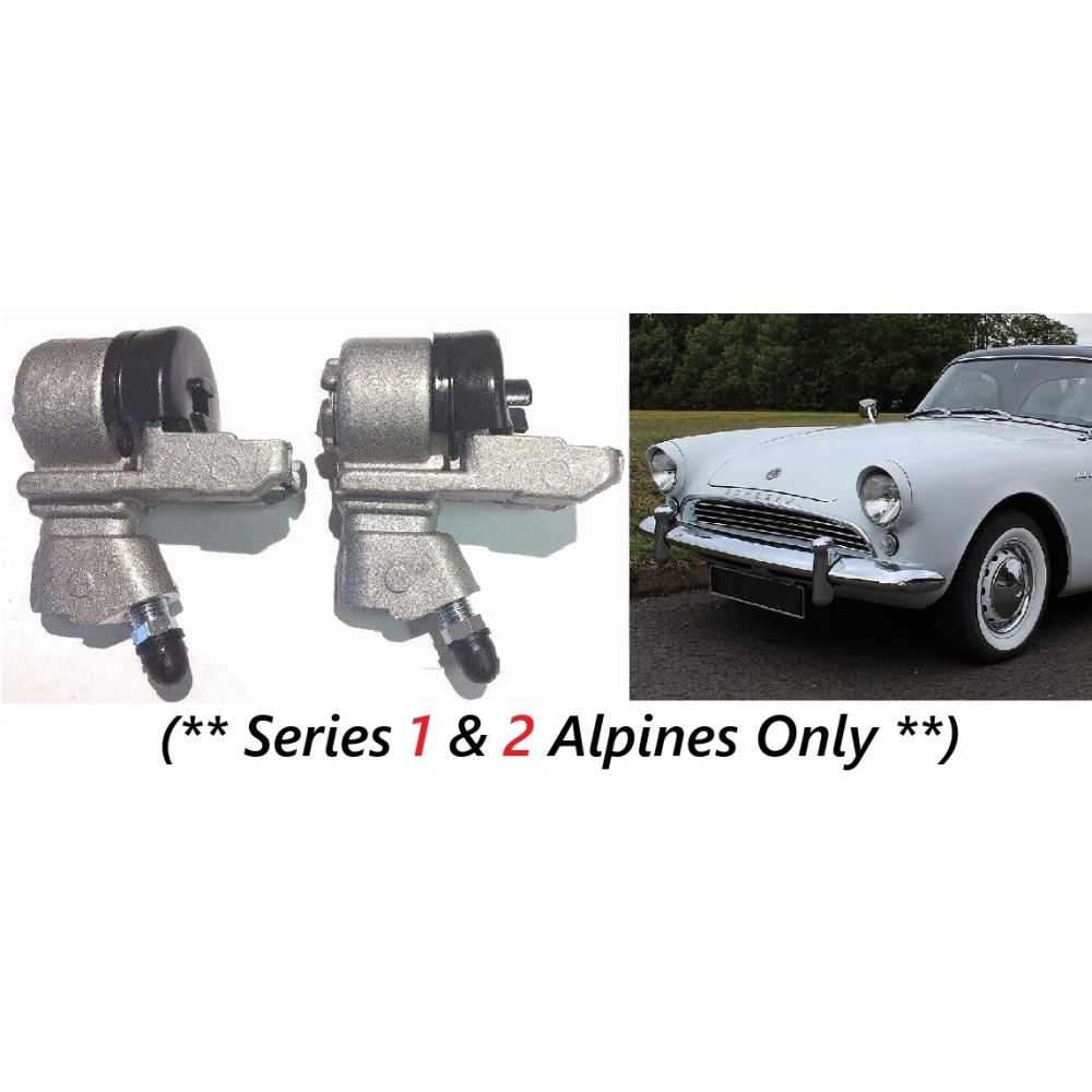 REAR BRAKE WHEEL CYLINDERS x2 (Sunbeam Alpine) (Ser.1 & 2) (1959- 62)