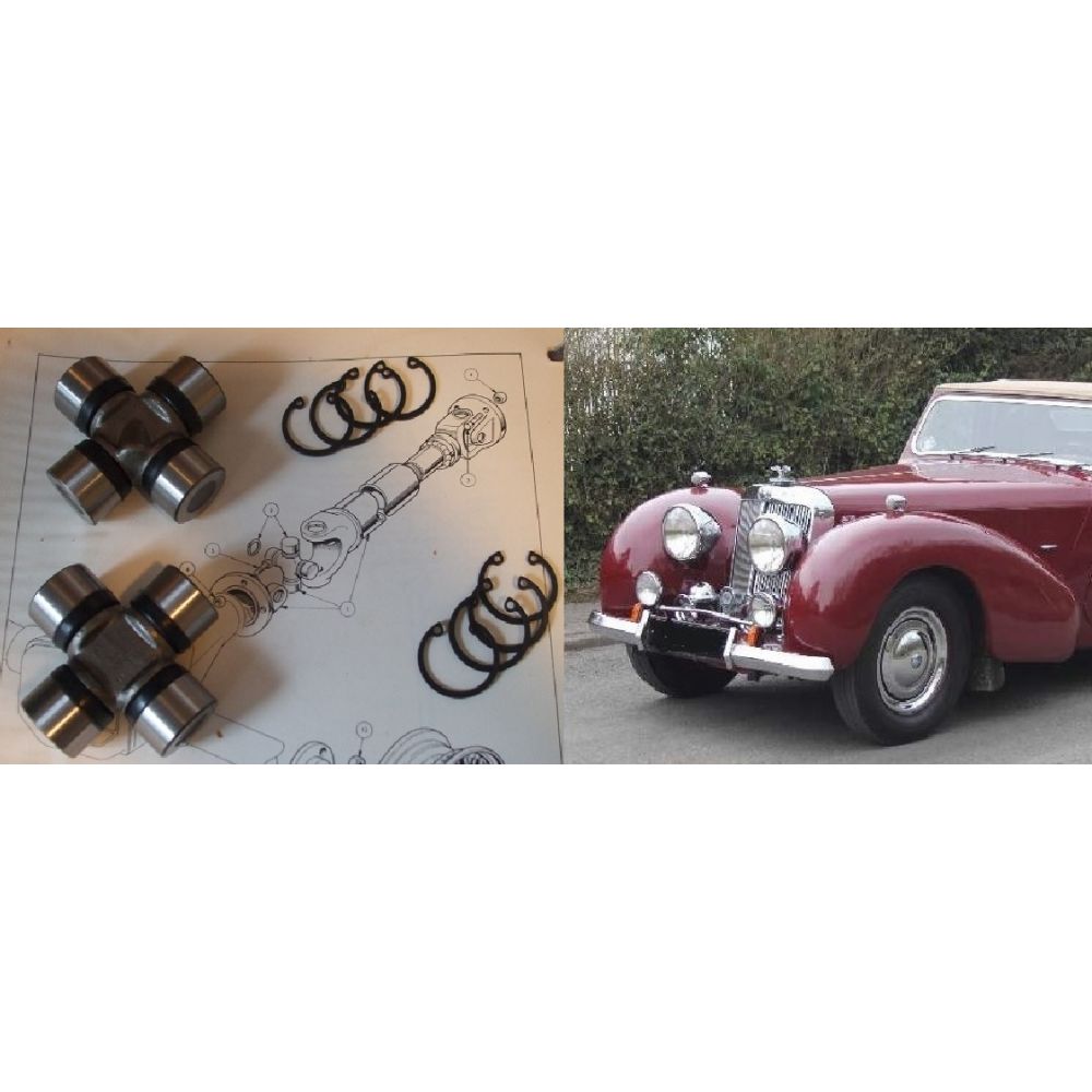 UNIVERSAL JOINTS x2 (Triumph Roadster 1800 & 2000) (1946- 49)