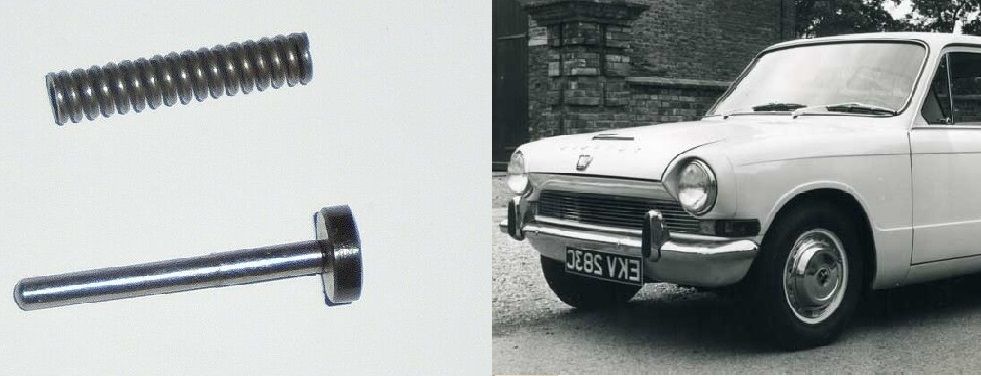 OIL PRESSURE RELIEF SPRING & VALVE KIT (Triumph 1300FWD Saloon) (1965- 70)