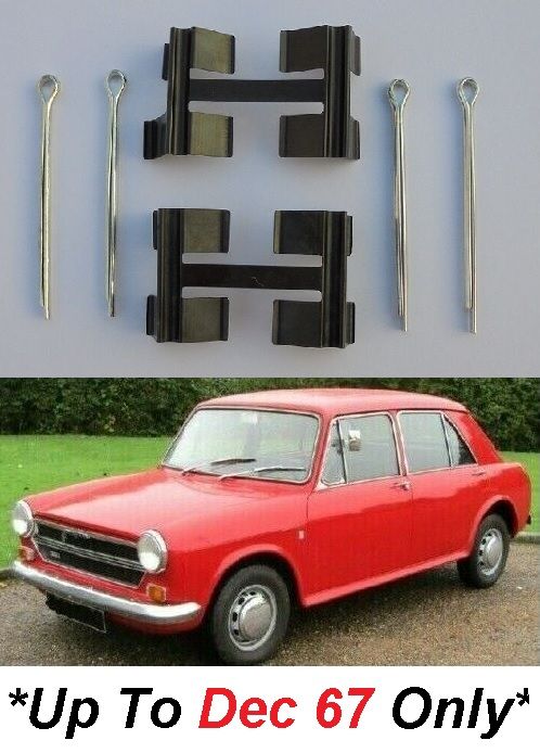 FRONT BRAKE PAD FITTING KIT (Austin Morris 1100 & 1300) (**1962- 67 Only**)