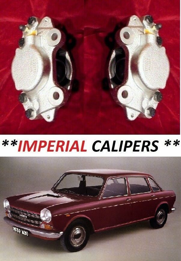 FRONT BRAKE CALIPERS x2 (Morris 1800 Saloon) (** IMPERIAL **) (1964- Mar 72 Only)