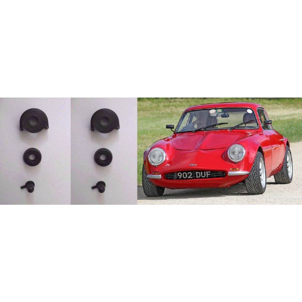 REAR BRAKE WHEEL CYLINDER REPAIR SEALS KITS x2 (Rochdale Olympic) (1959- ??)