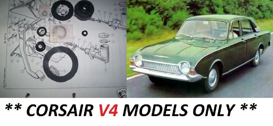 BRAKE MASTER CYLINDER REPAIR SEALS KIT (Ford Corsair V4) (Oct 65- 70)