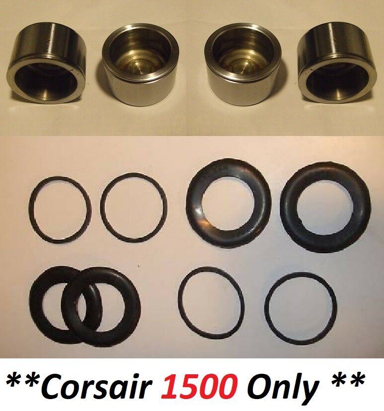 (x4) FRONT BRAKE CALIPER PISTONS & SEALS (Ford Consul Corsair 1500) (120e & GT) (**1963- Sep 65 Only**)