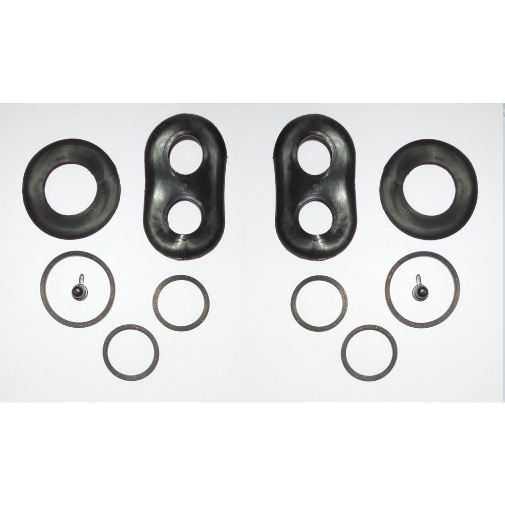 REAR BRAKE CALIPER REPAIR SEALS KITS x2 (Fiat Dino 2.0) (** 2.0 Litre Only **) (1966- 69)