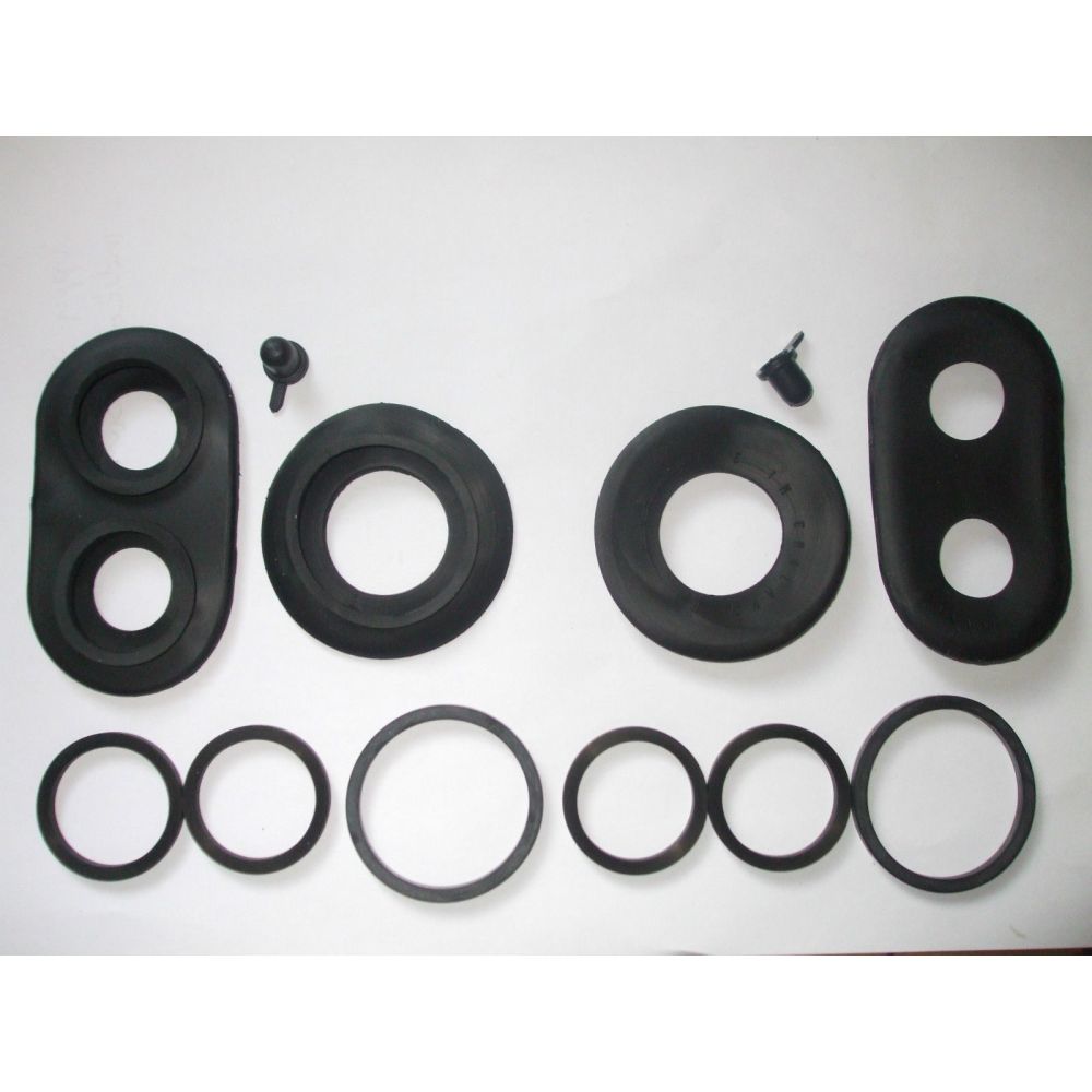 REAR BRAKE CALIPER REPAIR SEALS KITS x2 (Lamborghini Islero Jarama) (* For Vented Discs *) (** From 1970- 78 **)