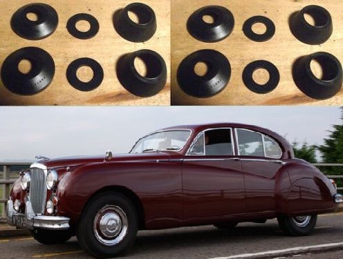 REAR BRAKE CALIPER SEALS REPAIR KITS x2 (Jaguar Mk9) (1958- 61)