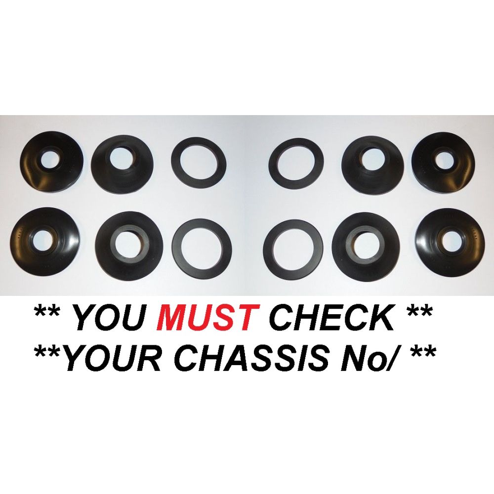 FRONT BRAKE CALIPER REPAIR SEALS KITS x2 (Jaguar MkX 3.8 Litre) (* From Car 1500 Onwards *)