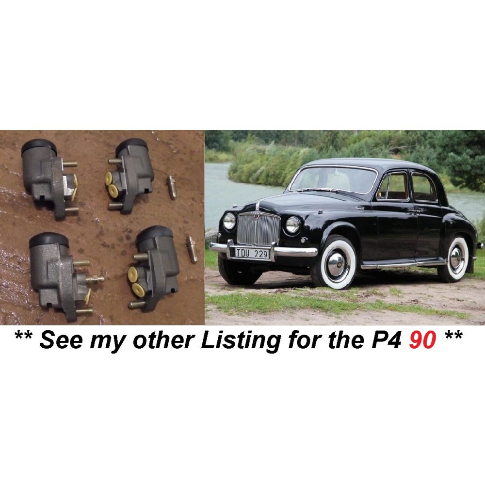 FRONT BRAKE WHEEL CYLINDERS x4 (Rover P4 60 & 75) (1949- 59)