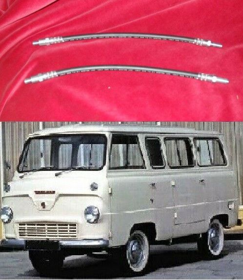 FRONT BRAKE HOSES x2 (Ford 400e Thames Van) (1957- 65)