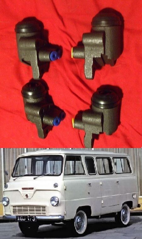 FRONT BRAKE WHEEL CYLINDERS x4 (Ford 400e Thames Van) (1957- 65)