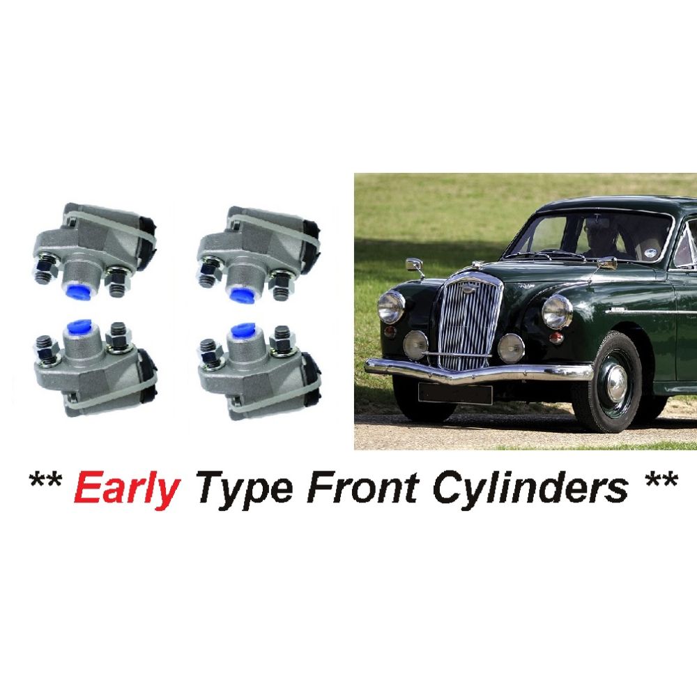 FRONT BRAKE WHEEL CYLINDERS x4 (Wolseley 4/44) (**Early Type**) (1953- Approx 55)