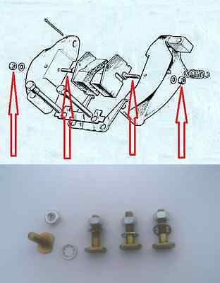 HANDBRAKE PAD FITTING SCREWS BOLTS KIT (Daimler DS420 Limo) (1968- 92)