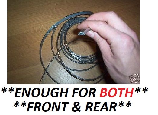 FRONT & REAR WINDSCREEN TRIM INSERTS (Ford Escort Mk1) (1968- 75)