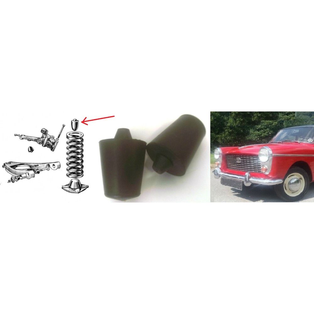 FRONT UPPER BUMP STOPS x2 (Austin A40 Farina) (1958- 68)