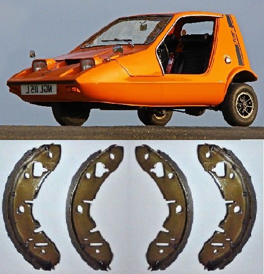 REAR BRAKE SHOES SET (Bond Bug) (1970- 74)