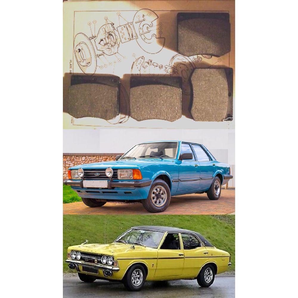 FRONT BRAKE PADS SET (Ford Cortina Mk3, Mk4 & Mk5) (1970- 82)