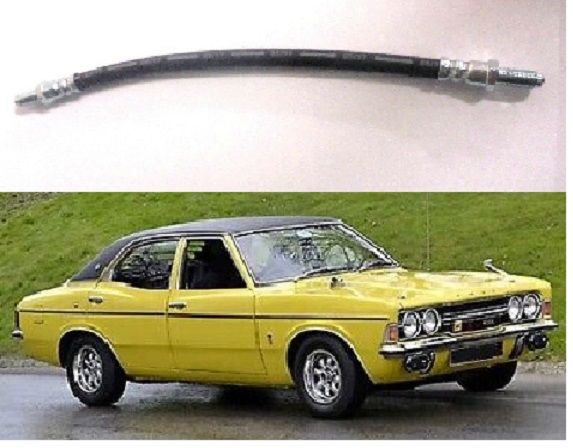REAR BRAKE HOSE x1 (Ford Cortina Mk3) (1.3, 1.6 & 2.0) (1970- 76)