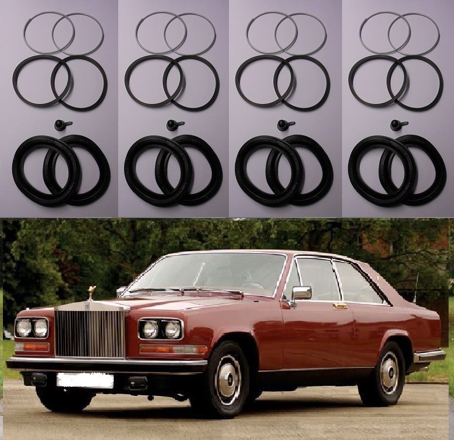 FRONT BRAKE CALIPER REPAIR SEALS KITS x2 (Rolls Royce Camargue) (1975- 79 Only)