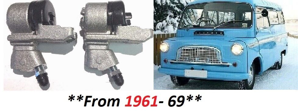 REAR BRAKE WHEEL CYLINDERS x2 (Bedford CA Van) (**From Ch.199,586**) (**From 1961- 69**)