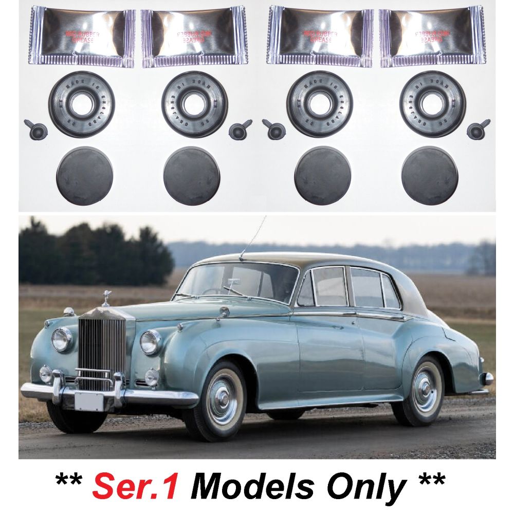 FRONT BRAKE WHEEL CYLINDER SEALS REPAIR KITS x2 (Rolls Royce Silver Cloud) (Ser.1) (1955- 59)