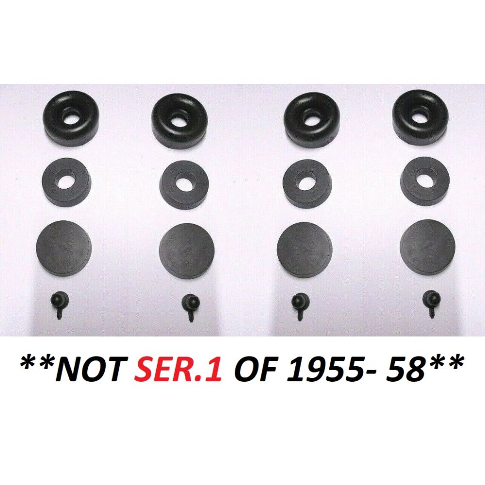 FRONT BRAKE WHEEL CYLINDER SEALS REPAIR KITS x4 (Bentley S2 & S3) (**From 1959- 66**)