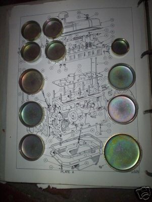 CORE PLUG ENGINE SET (Triumph Spitfire) (1962- 80)