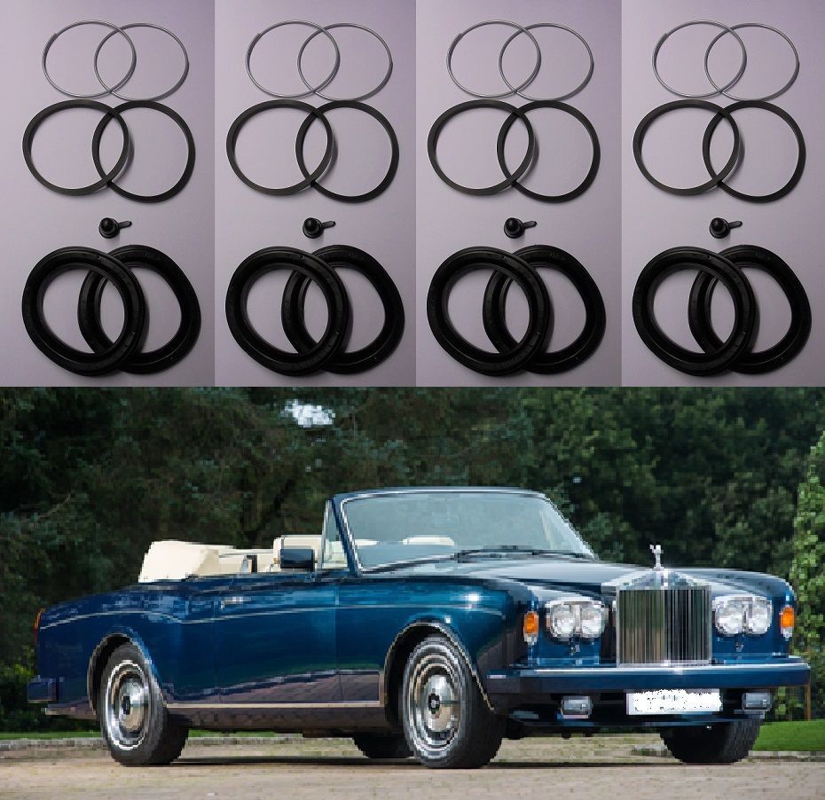 FRONT BRAKE CALIPER REPAIR SEALS KITS x2 (Rolls Royce Corniche) (1971- 79 Only)