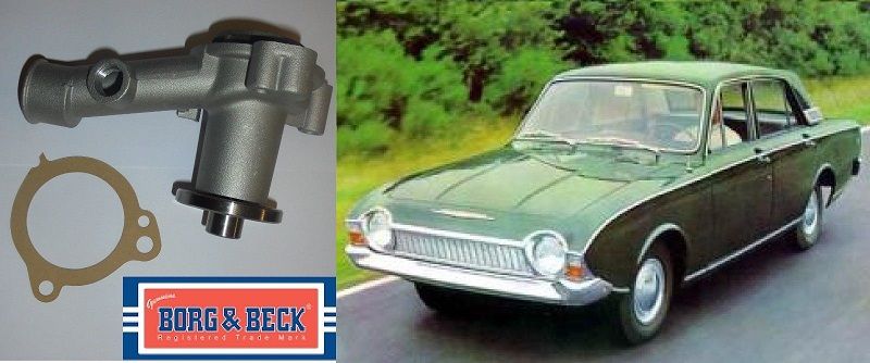 WATER PUMP (Ford Consul Corsair 1500) (120e & GT) (1963- Sep 65 Only)