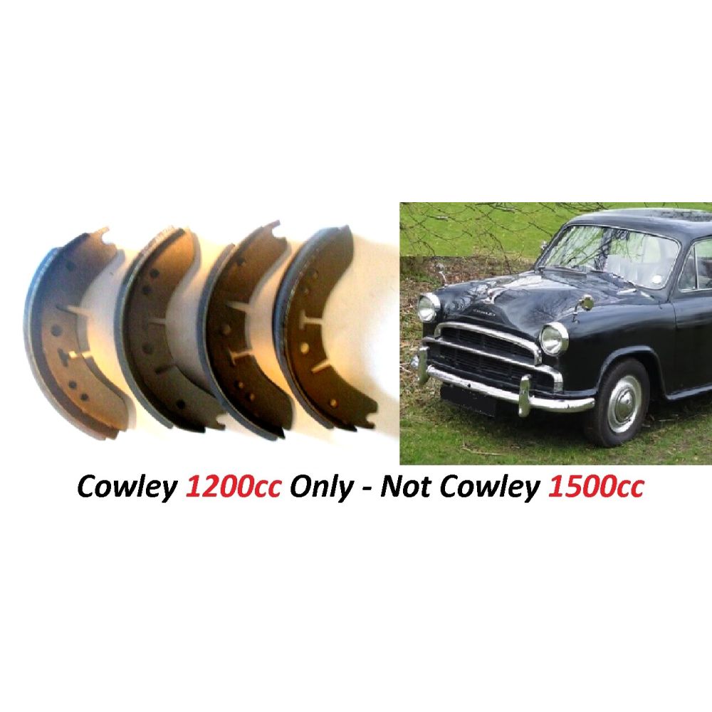 FRONT or REAR BRAKE SHOES SET (Morris Cowley 1200cc) (**1954- 56 Only**)