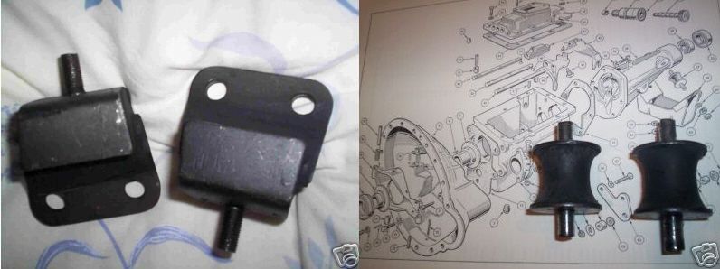ENGINE & GEARBOX MOUNTS x4 (Triumph Spitfire) (1962- 80)