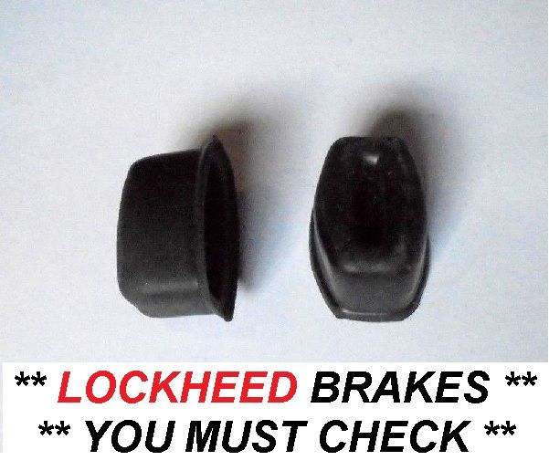 REAR BRAKE WHEEL CYLINDER GAITERS x2 (Reliant Robin & Rialto) (1994- )