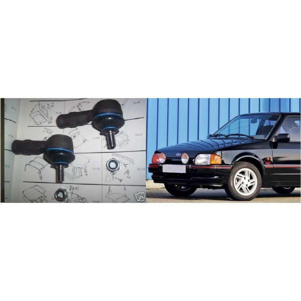 TRACK ROD ENDS x2 (Ford Escort Mk3 & Mk4) (1980- 90)