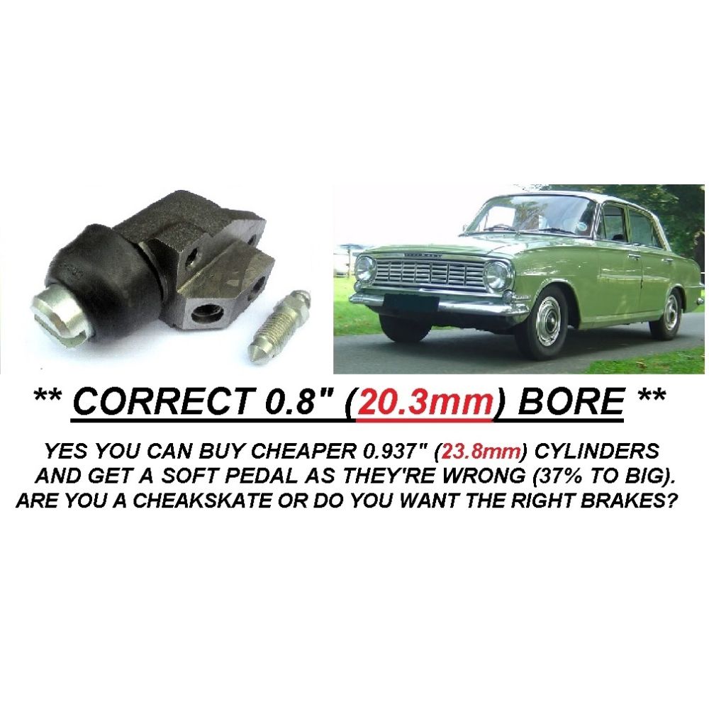 FRONT BRAKE WHEEL CYLINDER x1 (Vauxhall Victor FB) (1508cc & 1594cc) (** RIGHT SIDE **) (1961- 64)