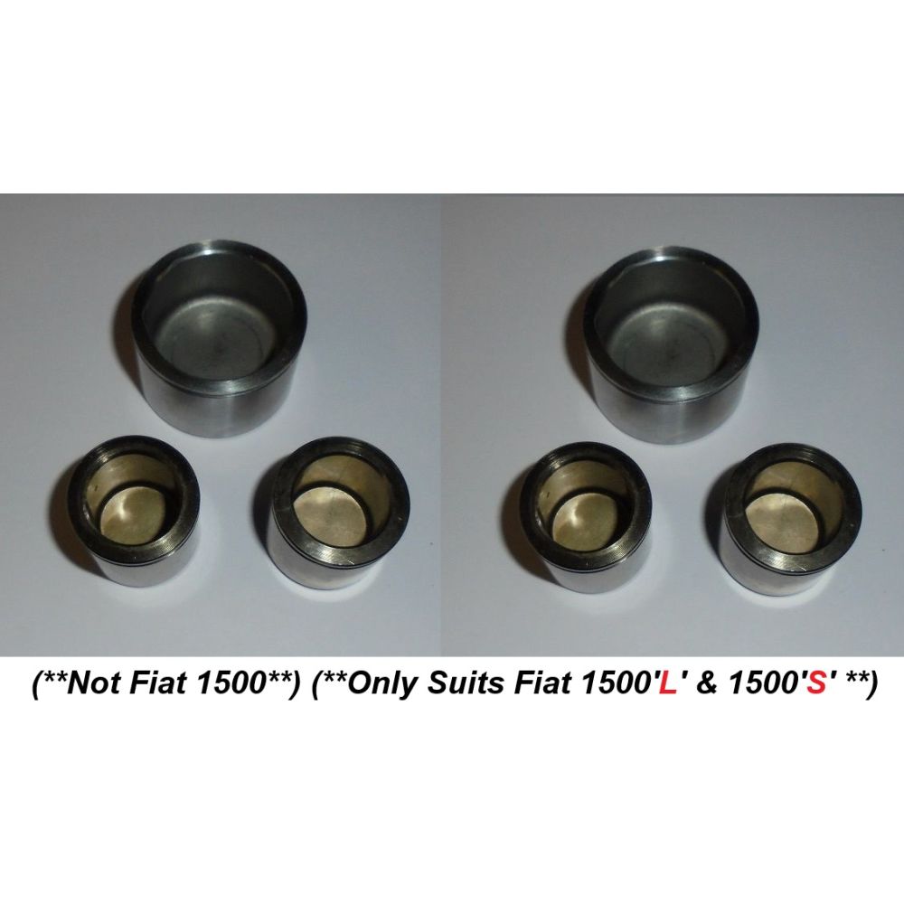 REAR BRAKE CALIPER PISTONS x6 (Fiat 1500L 1500S 1600 1800 2300) (1961- 69)