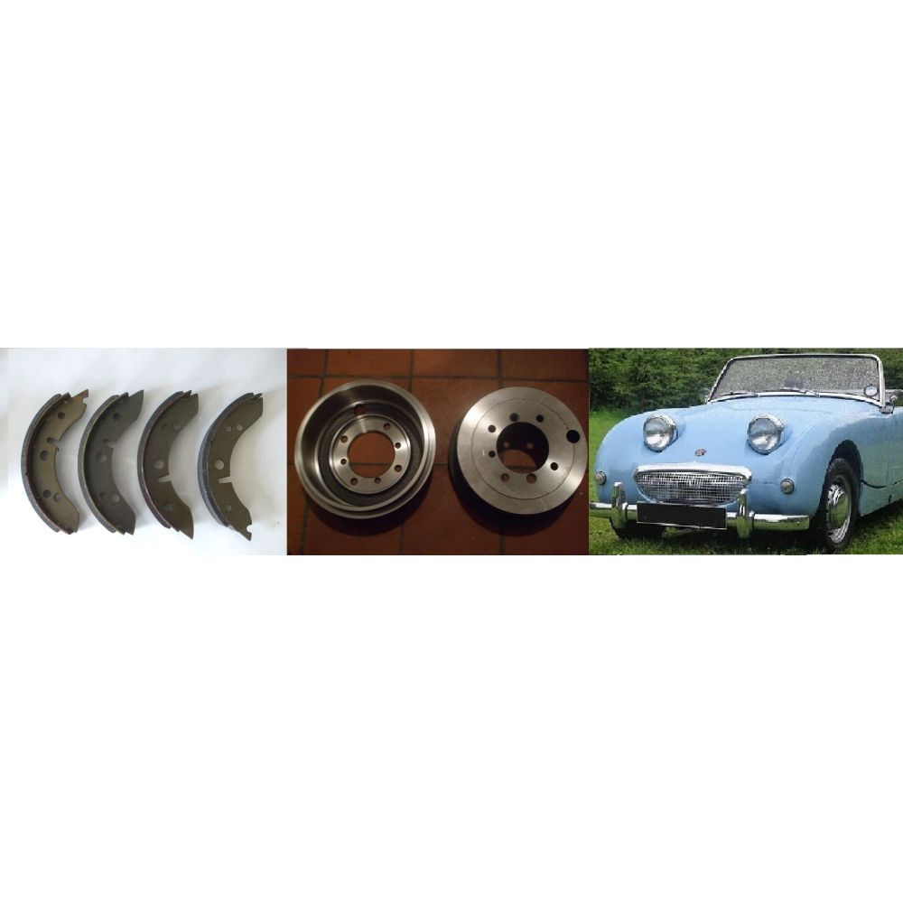 REAR BRAKE DRUMS & SHOES (Austin Healey Frogeye Sprite) (1958- 61)