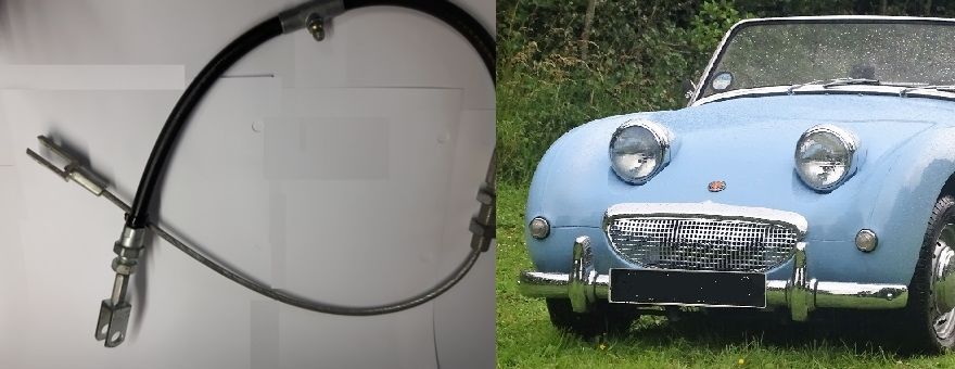 HANDBRAKE CABLE - BODY LENGTH (Austin Healey Frogeye Sprite) (1958- 61)