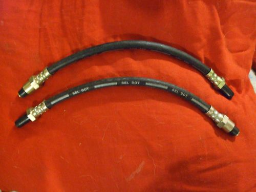 FRONT BRAKE HOSES x2 (Lotus Elan) (Ser.1234 & Sprint) (** SIDE ENTRY **) (1962- Aug 71 Only)