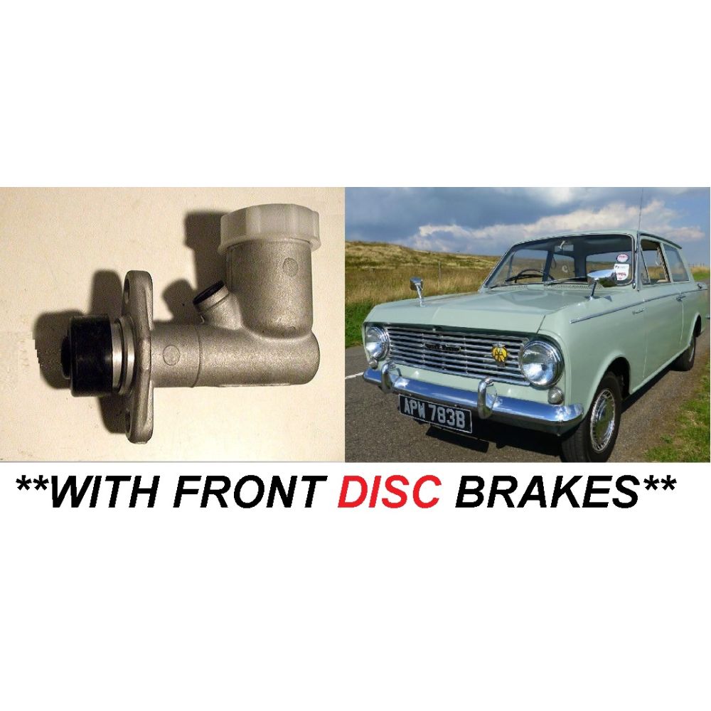 BRAKE MASTER CYLINDER x1 (Vauxhall Viva HA & 90) (* With Front Discs *) (1963- 66 Only)